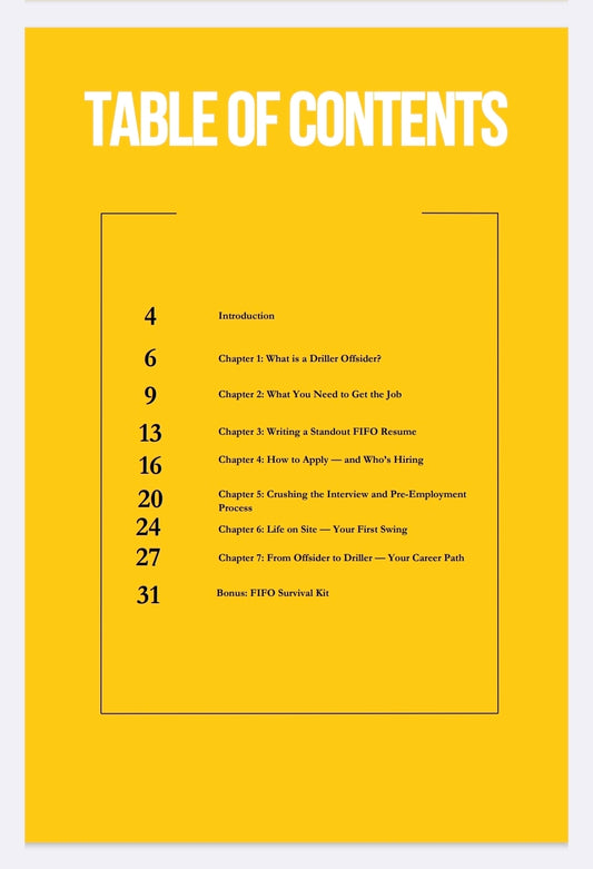 E-Book Get Hired as an Driller Offsider