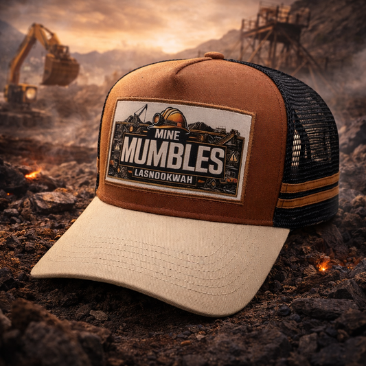 (Brown)Mine Mumbles™ Trucker Cap – Head Down. Hustle On.