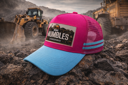 (PINK)Mine Mumbles™  Trucker Cap  Everyday Hustle Edition